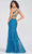 Colette for Mon Cheri CL12280 - Sleeveless Deep V-Neck Prom Gown Prom Dresses 8 / Turquoise