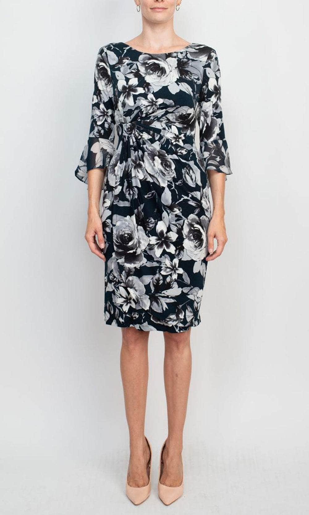 Connected Apparel TAL47985M1 - Quarter Sleeve Floral Formal Dress Couture Candy Connected Apparel TAL47985M1 - Quarter Sleeve Floral Formal Dress Couture Candy