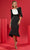 Cristallini Grace CA08 - Bateau Taffeta Cocktail Dress Special Occasion Dress XS / Ivory/Black