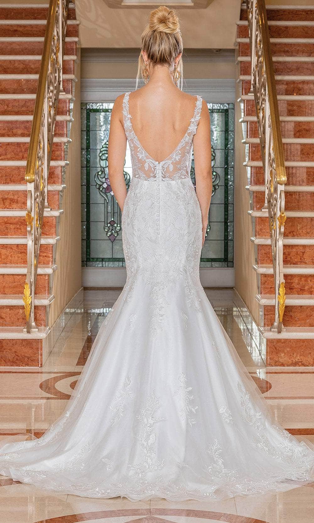 Dancing Queen 0253 - Embroidered Open Back Wedding Gown M / Off White - Shop Dancing Queen dresses on Couture Candy at CoutureCandy.com Dancing Queen 0253 - Embroidered Open Back Wedding Gown M / Off White - Shop Dancing Queen dresses on Couture Candy at CoutureCandy.com