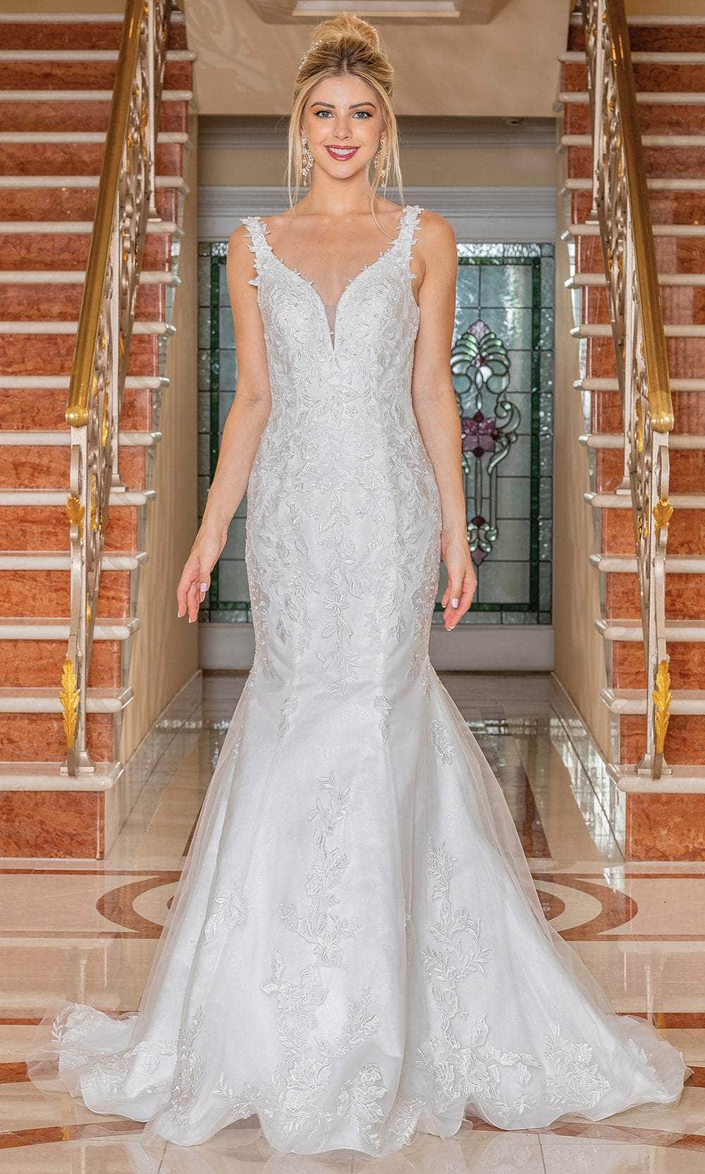 Dancing Queen 0253 - Embroidered Open Back Wedding Gown 2XL / Off White - Shop Dancing Queen Dresses On Couture Candy at CoutureCandy.com Dancing Queen 0253 - Embroidered Open Back Wedding Gown 2XL / Off White - Shop Dancing Queen Dresses On Couture Candy at CoutureCandy.com