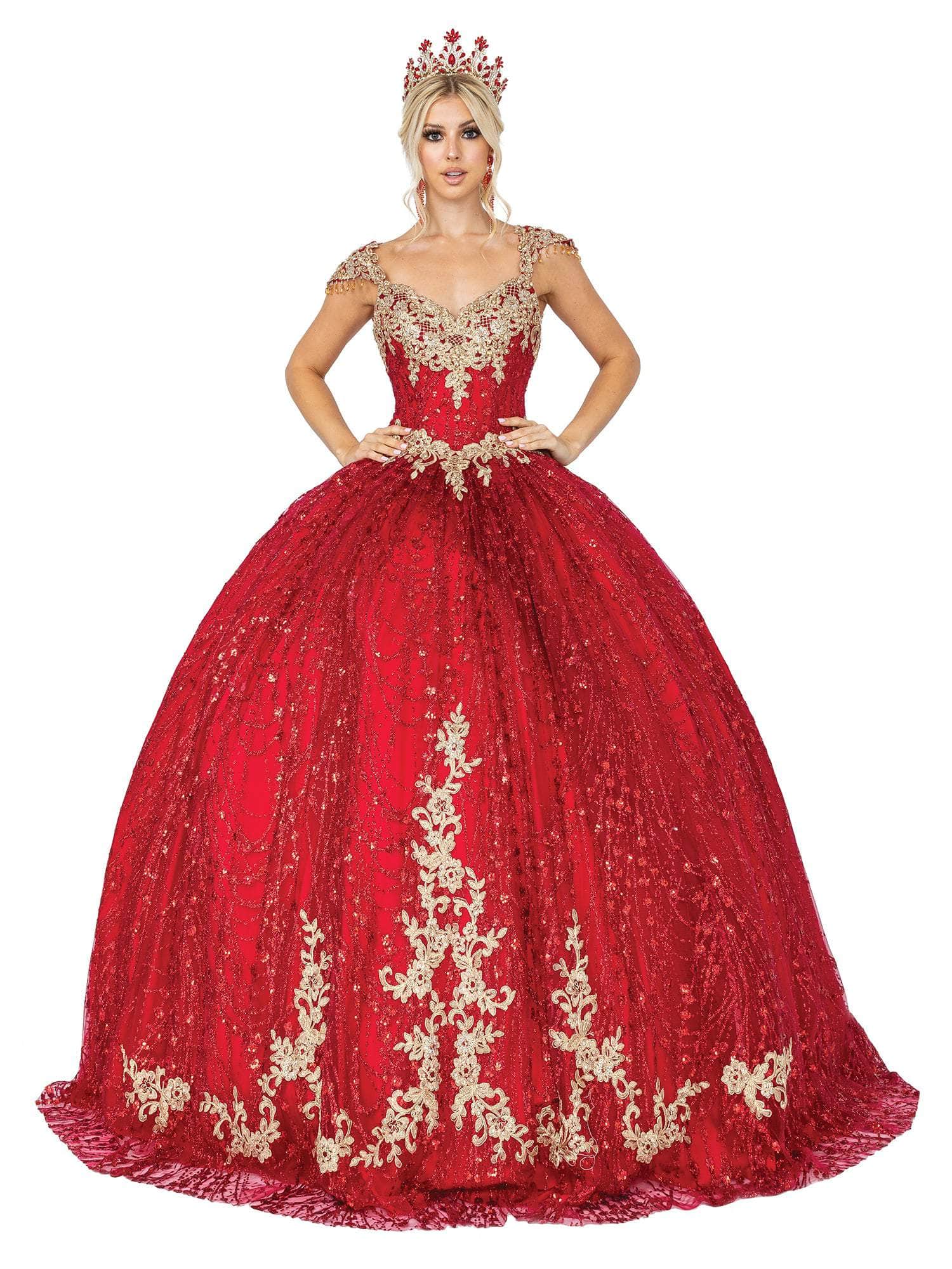 Dancing Queen - 1397 Sweetheart Bodice Gold Accented Ballgown Couture Candy Dancing Queen - 1397 Sweetheart Bodice Gold Accented Ballgown Couture Candy