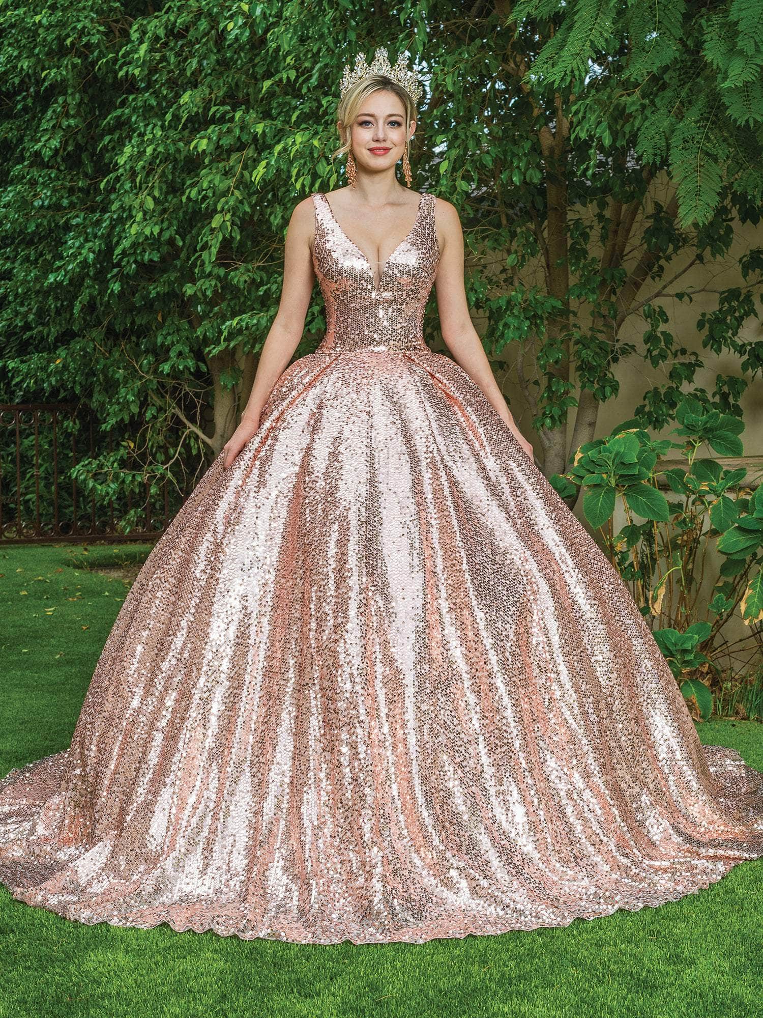 dancing queen rose gold dress Off-Shoulder Short Rose Gold Prom Dress with Sequins Rose Gold / XSmall