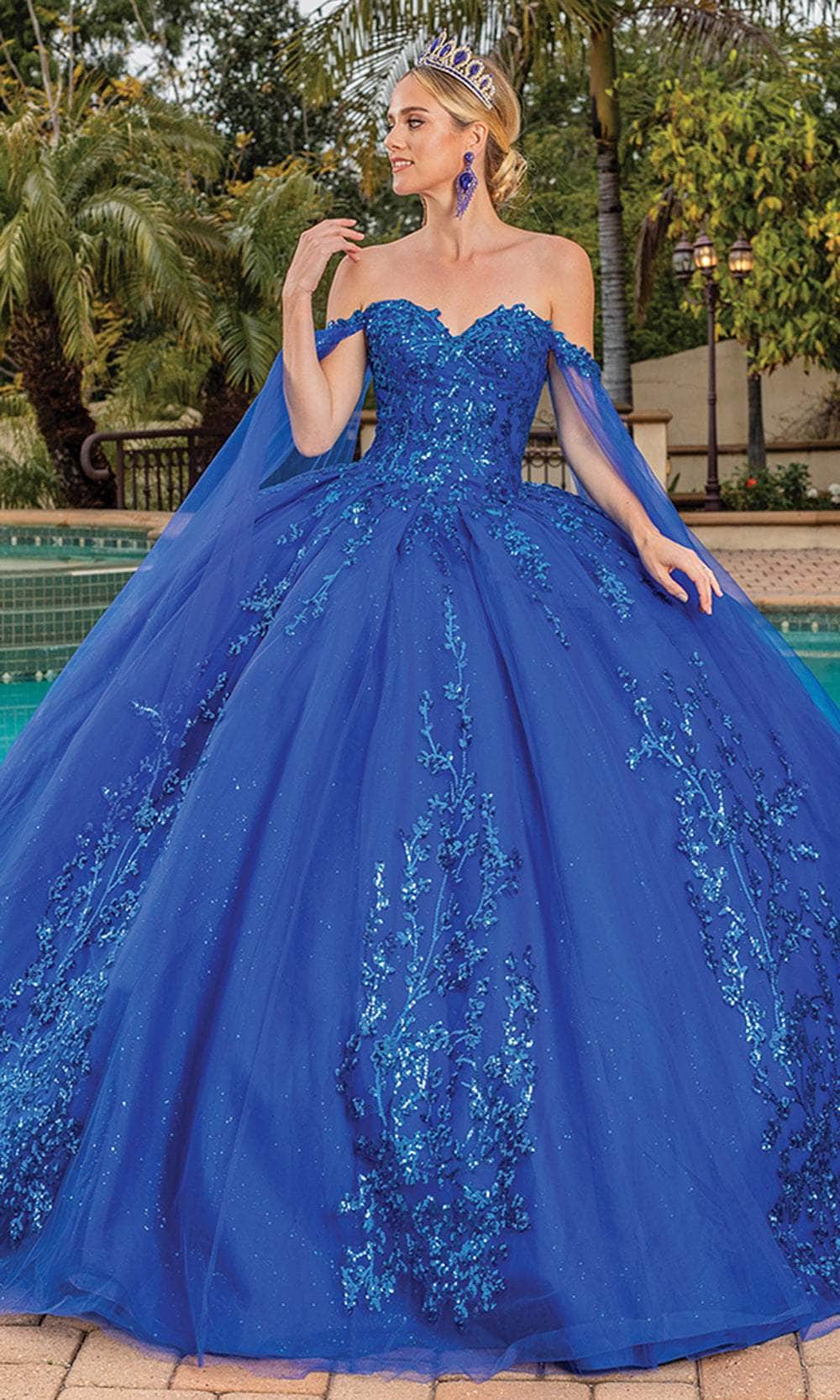 Dancing Queen 1822 - Long Cape Sweetheart Ballgown Couture Candy Dancing Queen 1822 - Long Cape Sweetheart Ballgown Couture Candy