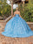 Dancing Queen 1835 - Floral Embellished Strapless Ballgown Special Occasion Dress
