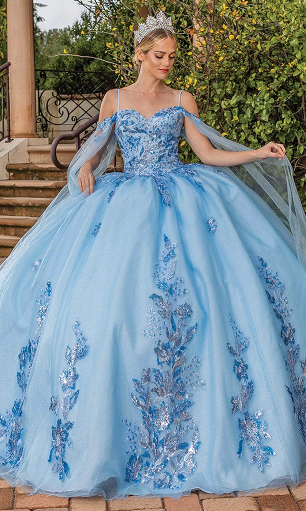 bahama blue quince dress BAHAMA BLUE QUINCEANERA style GL3708