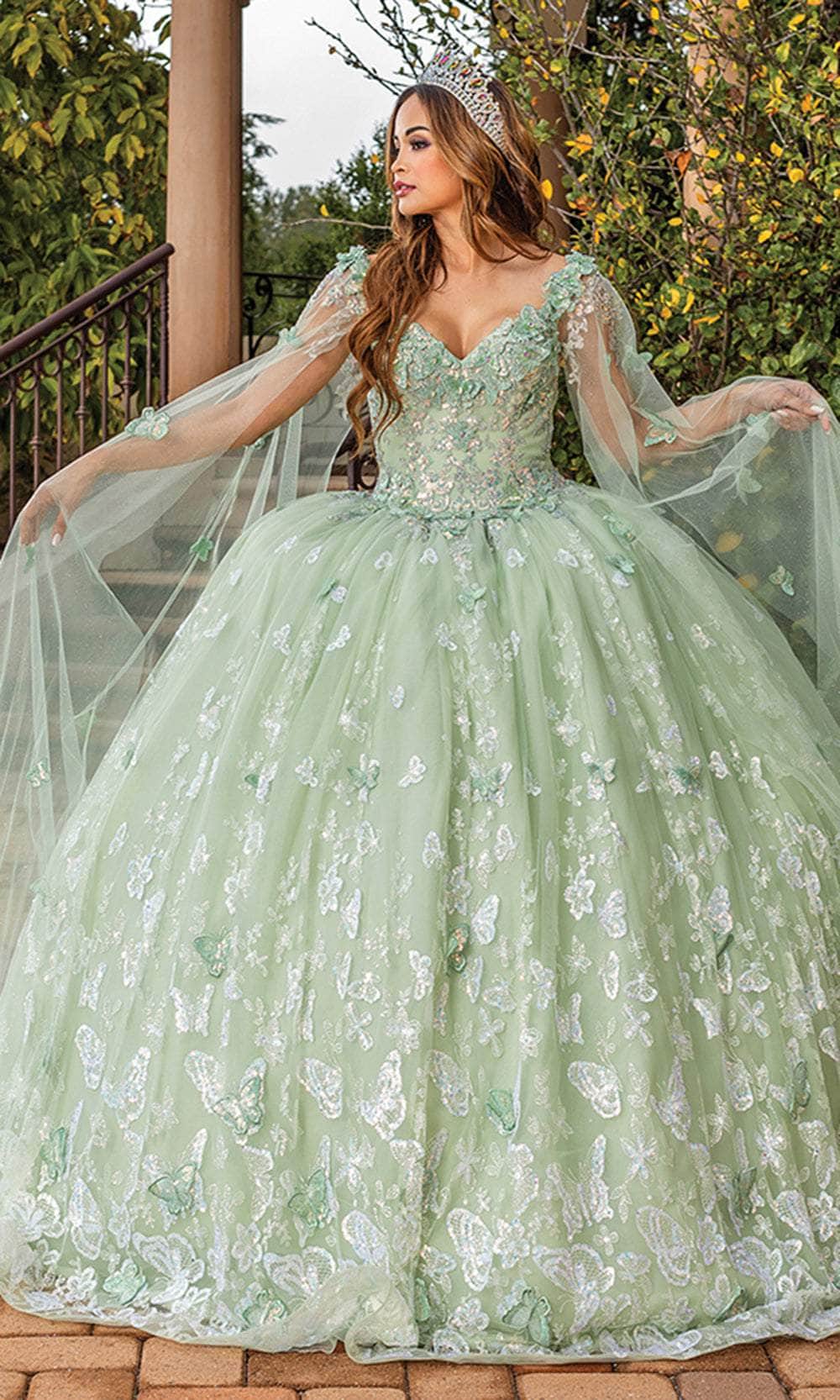 Dancing Queen 1878 Long Quinceanera Dress Lilac / Small Dancing Queen 1878 Long Quinceanera Dress Lilac / Small