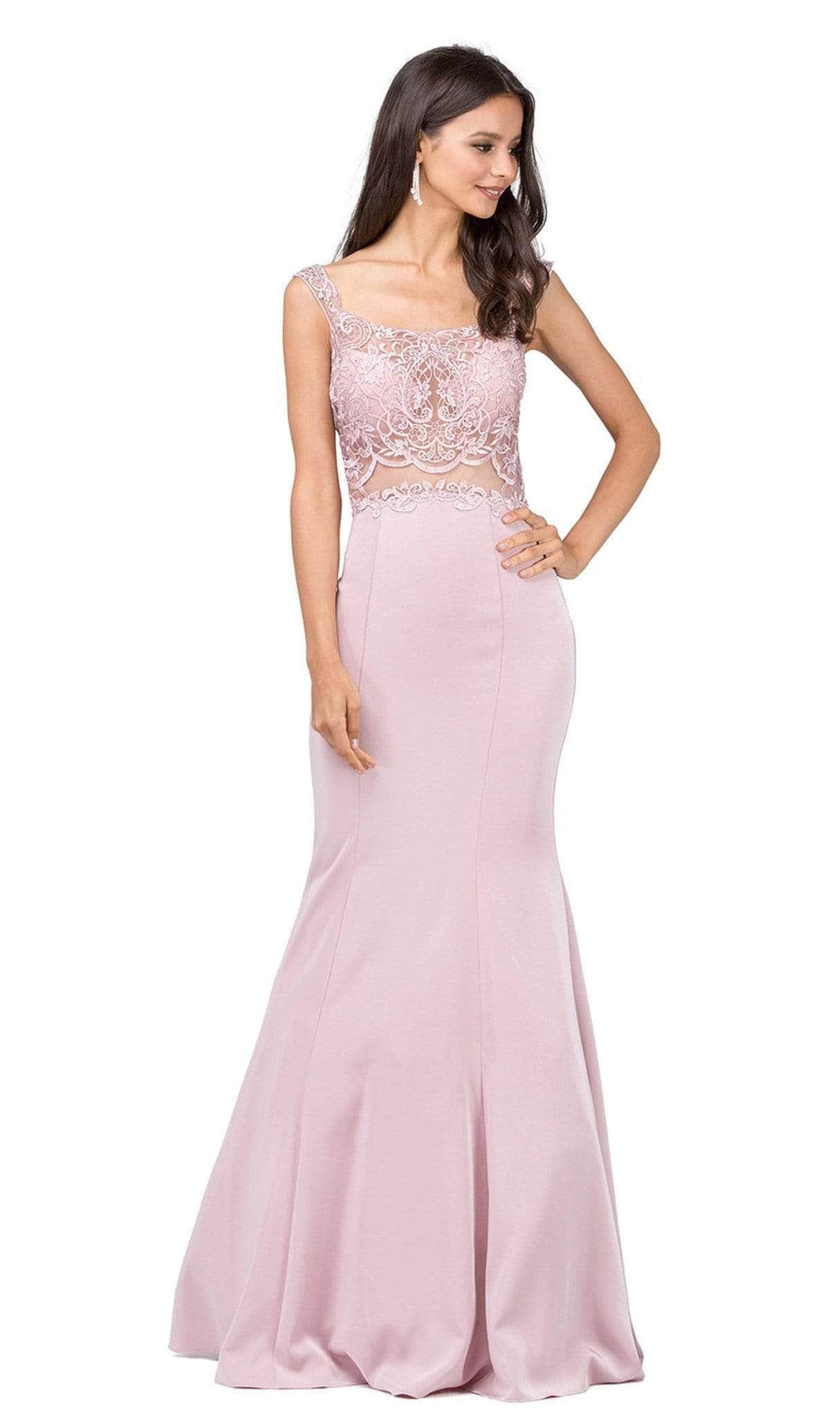 Dancing Queen Danq_2006 - Long Mermaid Dress XS / Dusty Pink Dancing Queen Danq_2006 - Long Mermaid Dress XS / Dusty Pink