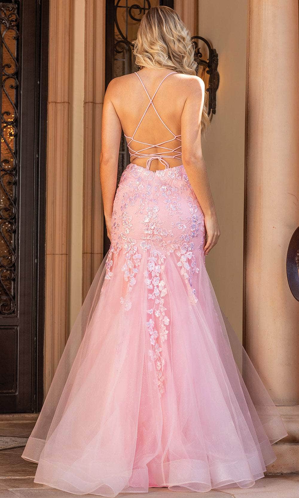dancing dolls prom dress Embroidered Babydoll Short Glitter Prom Dress Bahama Blue / XSmall