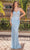 Dancing Queen 4357 - Deep V-Neck Embroidered Prom Gown Prom Dresses XL / Blue
