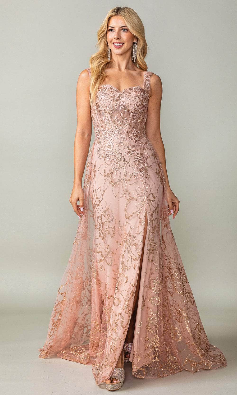 Dancing Queen 4379 - Floral Glitter Print Prom Dress XS / Gold - Shop Dancing Queen dresses on Couture Candy at CoutureCandy.com Dancing Queen 4379 - Floral Glitter Print Prom Dress XS / Gold - Shop Dancing Queen dresses on Couture Candy at CoutureCandy.com