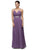 Dancing Queen Bridal 9539 - Illusion Back Ruched Long Dress Wedding Dresses XS / Dusty Lilac