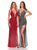 Dave & Johnny 10761 - Sleeveless Ombre Sequin Prom Gown Prom Dresses 00 / Fuschia Pink