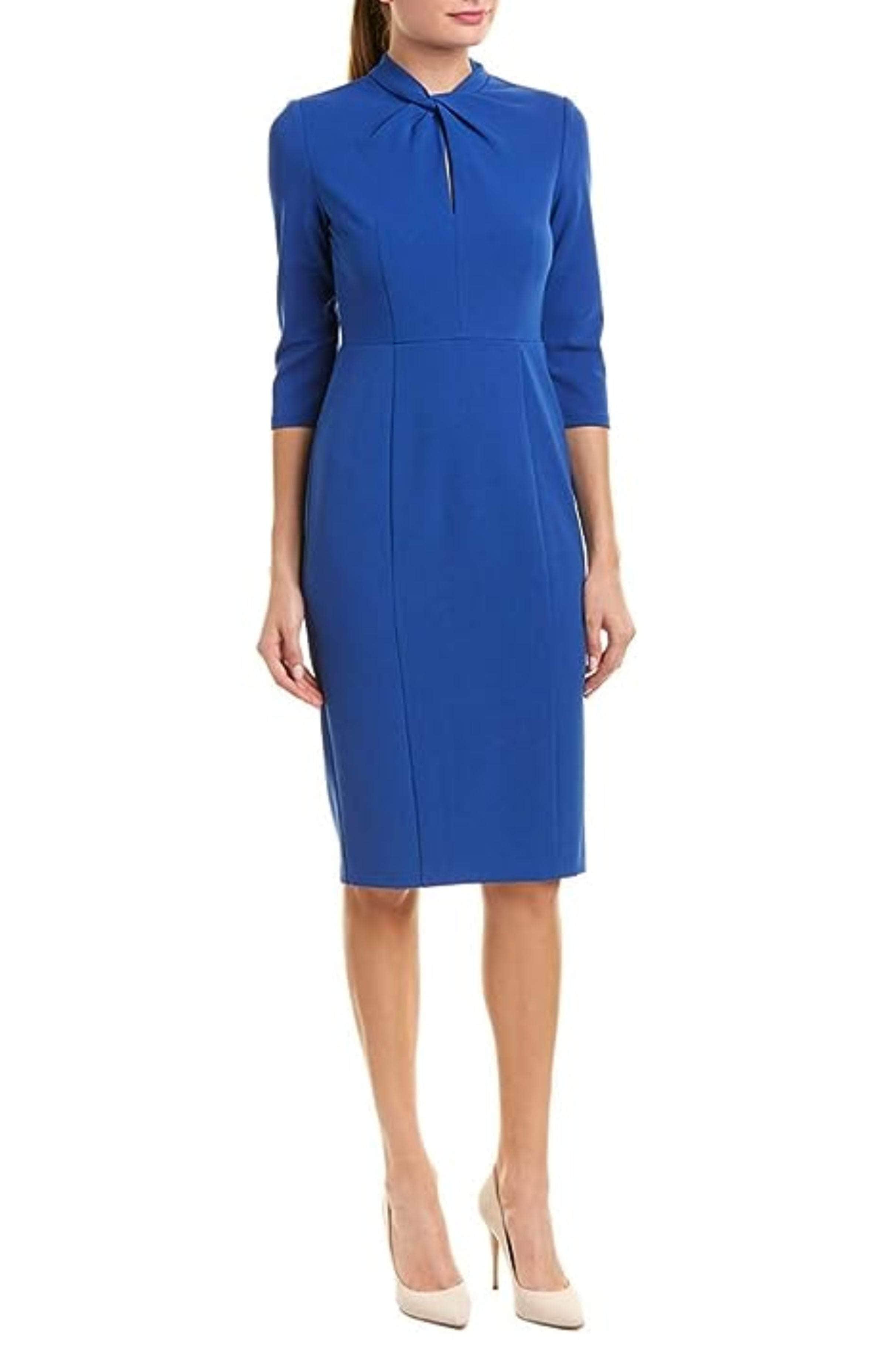 Donna Morgan D6290M - Twisted Neck Sheath Dress Donna Morgan D6290M - Twisted Neck Sheath Dress