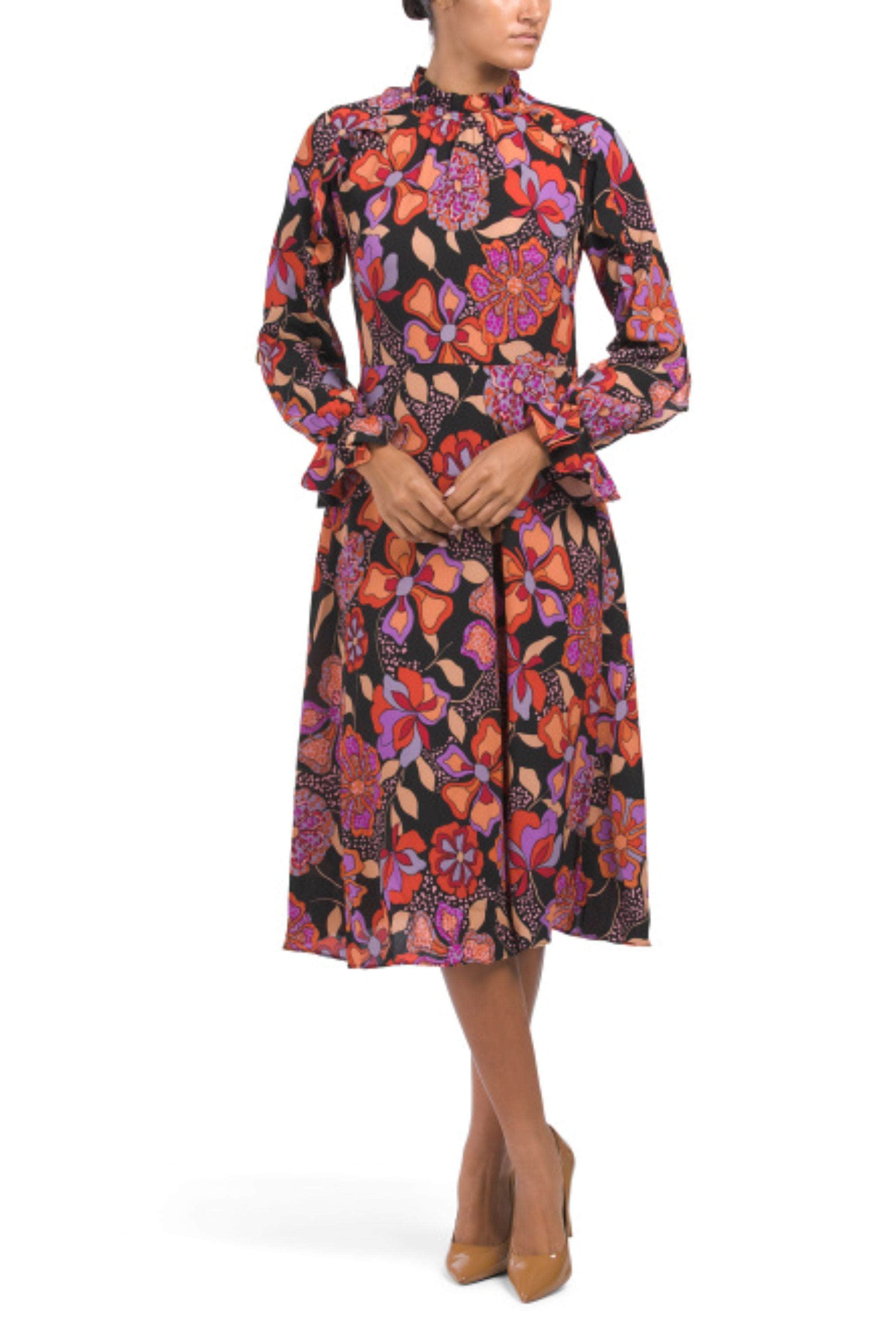 Donna Morgan D9147M - High Neck Long Sleeve Formal Dress 16 / Black Red - Shop Donna Morgan dresses on Couture Candy at CoutureCandy.com Donna Morgan D9147M - High Neck Long Sleeve Formal Dress 16 / Black Red - Shop Donna Morgan dresses on Couture Candy at CoutureCandy.com