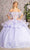 Elizabeth K GL3180 - Illusion Off-Shoulder Ballgown Special Occasion Dress XS / Lilac