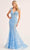 Ellie Wilde EW35009 - Feather Trumpet Evening Dress Evening Dresses 00 / Bluebell