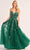 Ellie Wilde EW35016 - Fitted Floral Evening Dress Evening Dresses 00 / Emerald