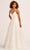 Ellie Wilde EW35037 - V-Neck Floral Ballgown Ball Gowns 00 / White