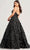 Ellie Wilde EW35037 - V-Neck Floral Ballgown Ball Gowns