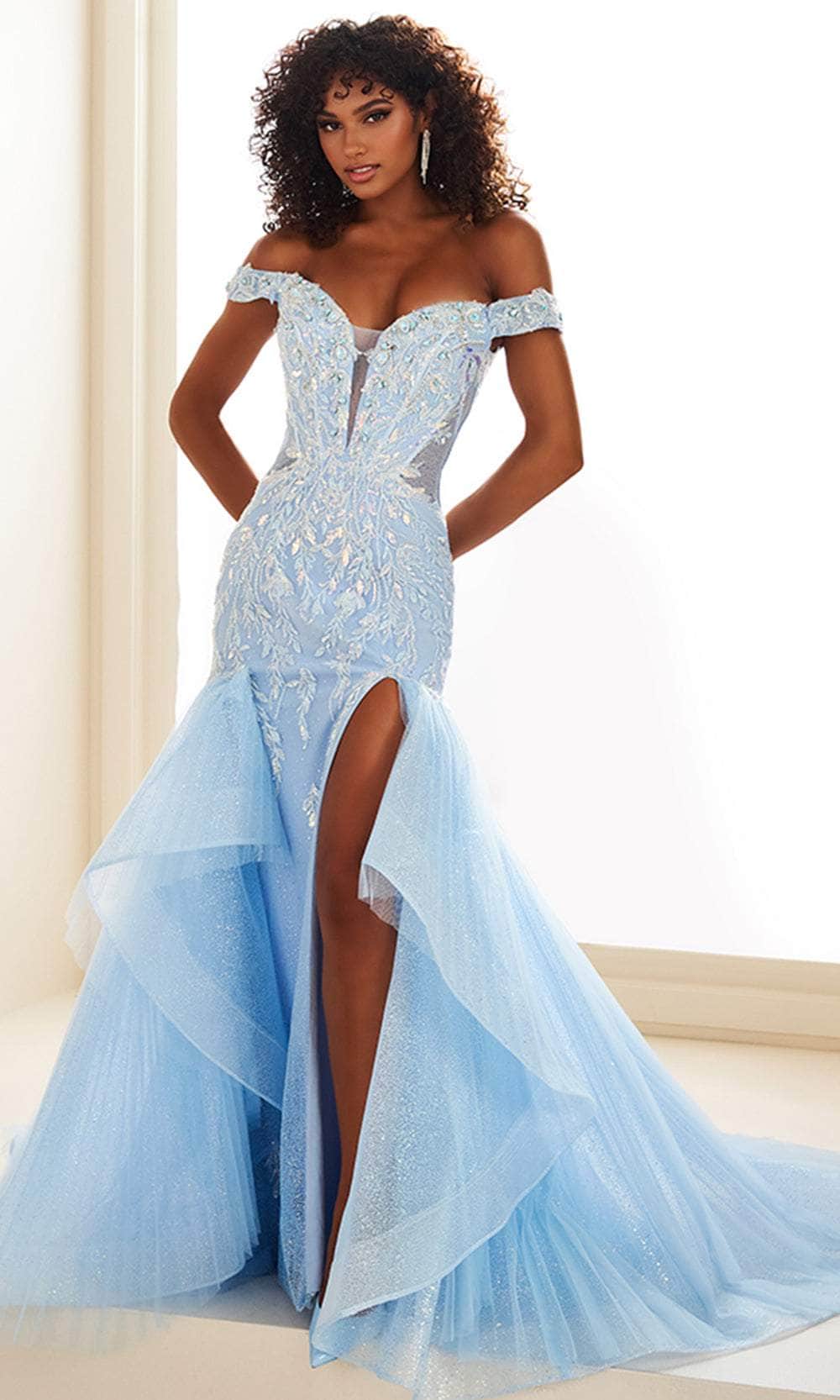Ellie Wilde EW36036 - Long Cracked Ice, Lace Applique, Sequin, Beads, Stone Accents, Stretch Lining, Pleated Tulle, Hardnet & Horsehair Mermaid Dress - Off-Shoulder , Corset Bodice, Beading, Cracked Ice, Lace Appliques, Ellie Wilde EW36036 - Long Cracked Ice, Lace Applique, Sequin, Beads, Stone Accents, Stretch Lining, Pleated Tulle, Hardnet & Horsehair Mermaid Dress - Off-Shoulder , Corset Bodice, Beading, Cracked Ice, Lace Appliques,