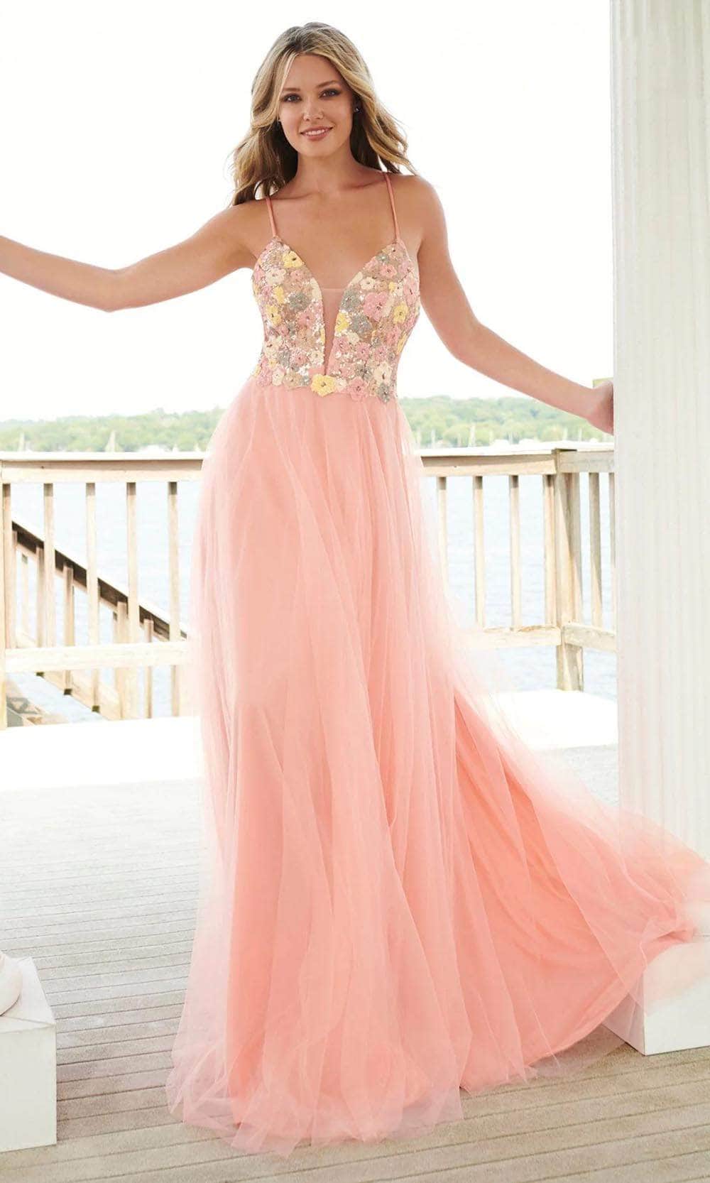 Faviana 11001 - Sleeveless Tulle A-Line Prom Gown Couture Candy Faviana 11001 - Sleeveless Tulle A-Line Prom Gown Couture Candy