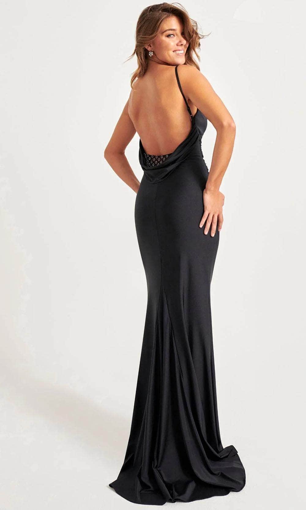 charmeuse prom dress Silky Charmeuse Prom Dress With Scoop Neckline And Corset Back