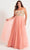 Faviana 9557 - Scoop A-Line Prom Dress Special Occasion Dress 12W / Spring/Pink