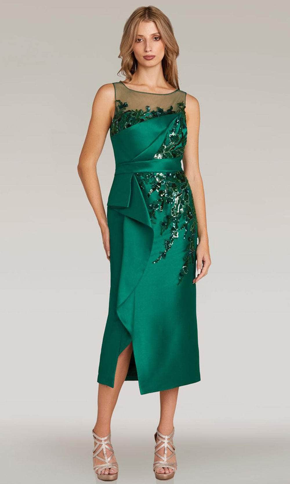 Feriani Couture 18337 - Illusion Scoop Tea-Length Evening Dress 8 / Navy - Shop Feriani Couture dresses on Couture Candy at CoutureCandy.com Feriani Couture 18337 - Illusion Scoop Tea-Length Evening Dress 8 / Navy - Shop Feriani Couture dresses on Couture Candy at CoutureCandy.com