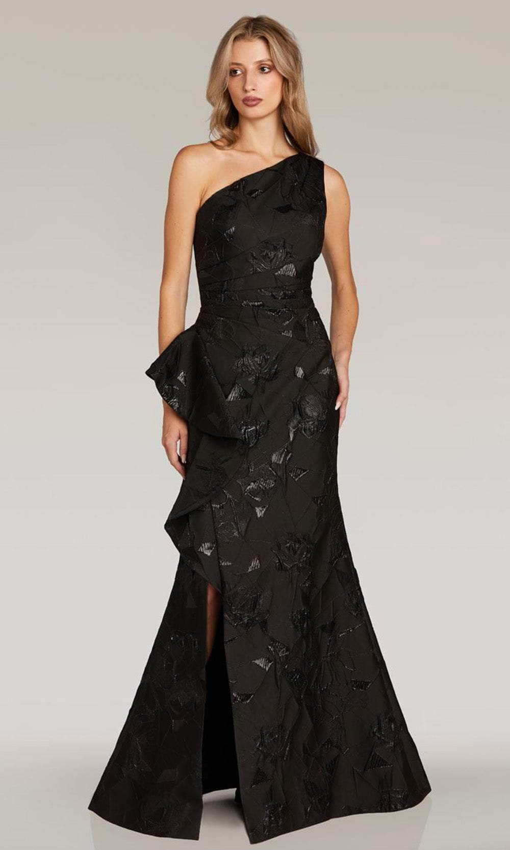 Feriani Couture 18348 - One Shoulder Draped Evening Gown Couture Candy Feriani Couture 18348 - One Shoulder Draped Evening Gown Couture Candy