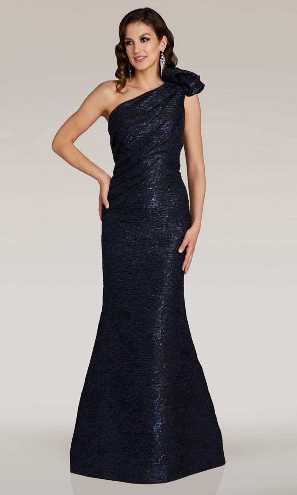 Feriani Couture 18356 - One Shoulder Printed Evening Gown 18 / Navy - Shop Feriani Couture dresses on Couture Candy at CoutureCandy.com Feriani Couture 18356 - One Shoulder Printed Evening Gown 18 / Navy - Shop Feriani Couture dresses on Couture Candy at CoutureCandy.com