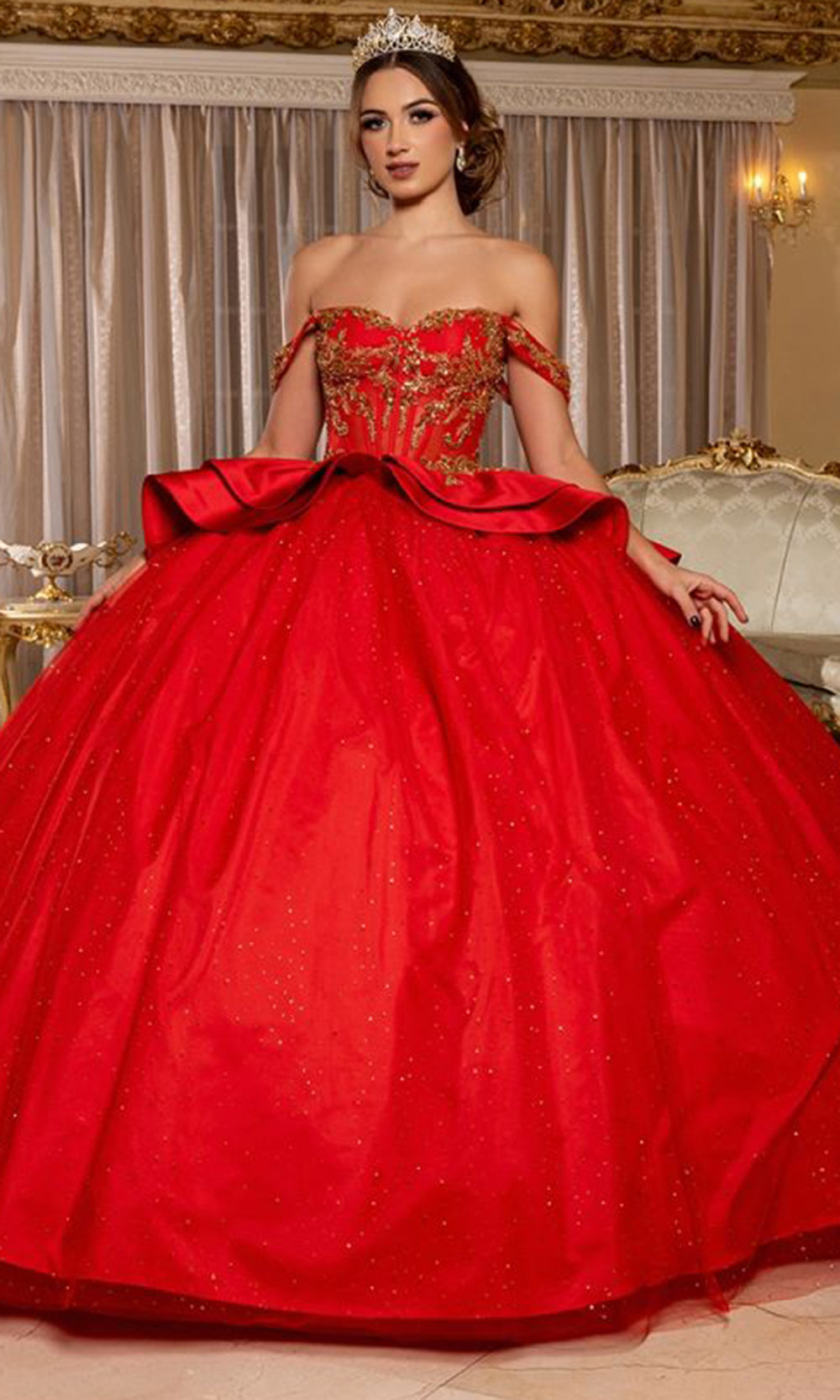 May Queen LK301 - Long Ballgown Dress