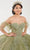 Fiesta Gowns 56495 - Beaded Sequin Lace Strapless Ballgown Ball Gowns 0 / Sage
