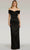 Gia Franco 12283 - Off Shoulder Evening Dress Evening Dresses 2 / Black