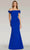 Gia Franco 12306 - Asymmetrical Peplum Evening Dress Prom Dresses 2 / Royal