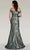 Gia Franco 12378 - Metallic High Slit Evening Dress Prom Dresses