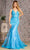 GLS by Gloria GL3333 - Plunging Sweetheart Mermaid Evening Dress Special Occasion Dress XS / Oceanblue