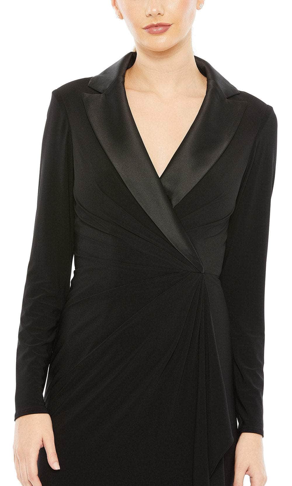 Long Sleeve Faux Tuxedo Gown - Mac Duggal Black / US 4 Long Sleeve Faux Tuxedo Gown - Mac Duggal Black / US 4