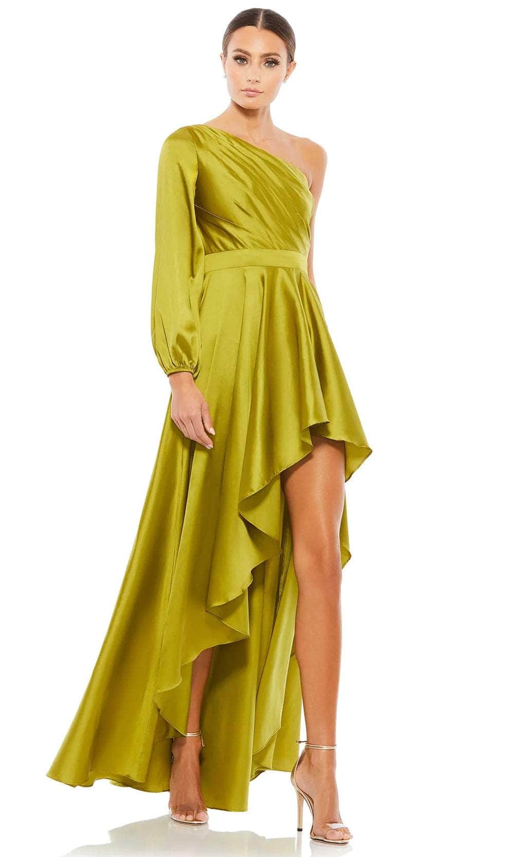 Ieena Duggal A49141 - Flowy Satin Evening Dress Couture Candy Ieena Duggal A49141 - Flowy Satin Evening Dress Couture Candy