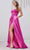J'Adore Dresses J23025 - Ornate Corset Evening Dress Special Occasion Dress 2 / Hot Pink