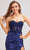 J'Adore Dresses J23026 - Applique Corset Evening Dress with Slit Special Occasion Dress