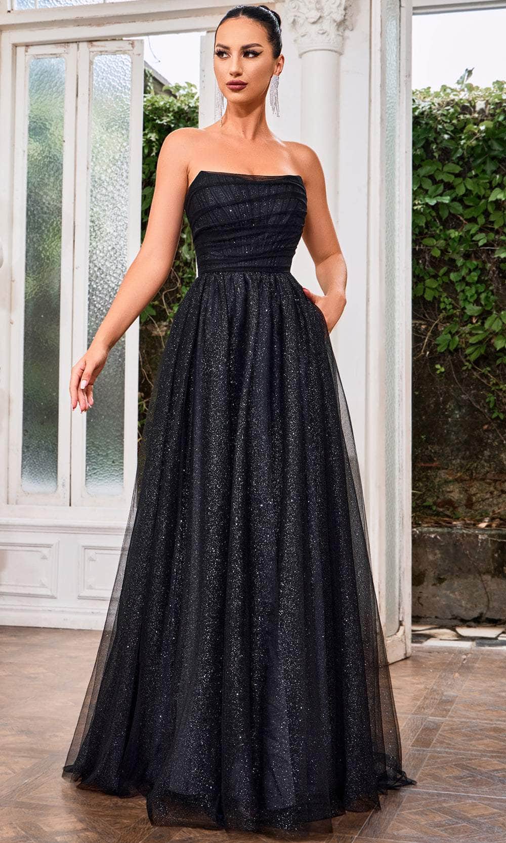 J'Adore Dresses J24004 - Corset Glitter Prom Dress 2 / Black - Shop J'Adore Dresses Dresses On Couture Candy at CoutureCandy.com J'Adore Dresses J24004 - Corset Glitter Prom Dress 2 / Black - Shop J'Adore Dresses Dresses On Couture Candy at CoutureCandy.com