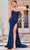 J'Adore Dresses J24014 - Lace Detailed Prom Dress Prom Dresses 2 / Navy
