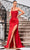 J'Adore Dresses J24014 - Lace Detailed Prom Dress Prom Dresses 2 / Red