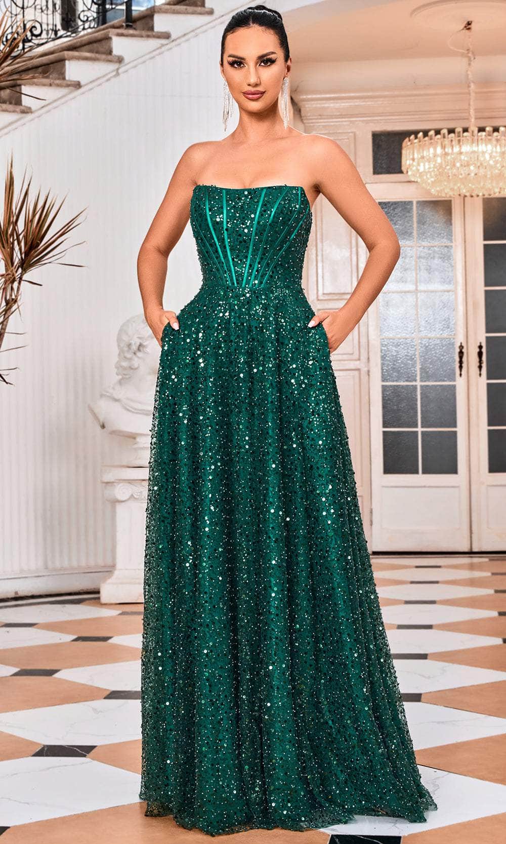 J'Adore Dresses J24022 - Sequin A-Line Prom Dress Couture Candy J'Adore Dresses J24022 - Sequin A-Line Prom Dress Couture Candy
