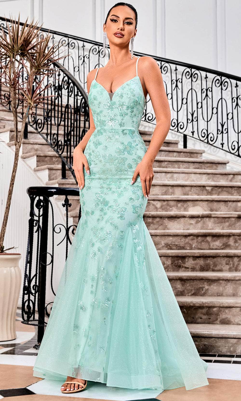 J'Adore Dresses J24031 - Glitter Mermaid Prom Dress J'Adore Dresses J24031 - Glitter Mermaid Prom Dress