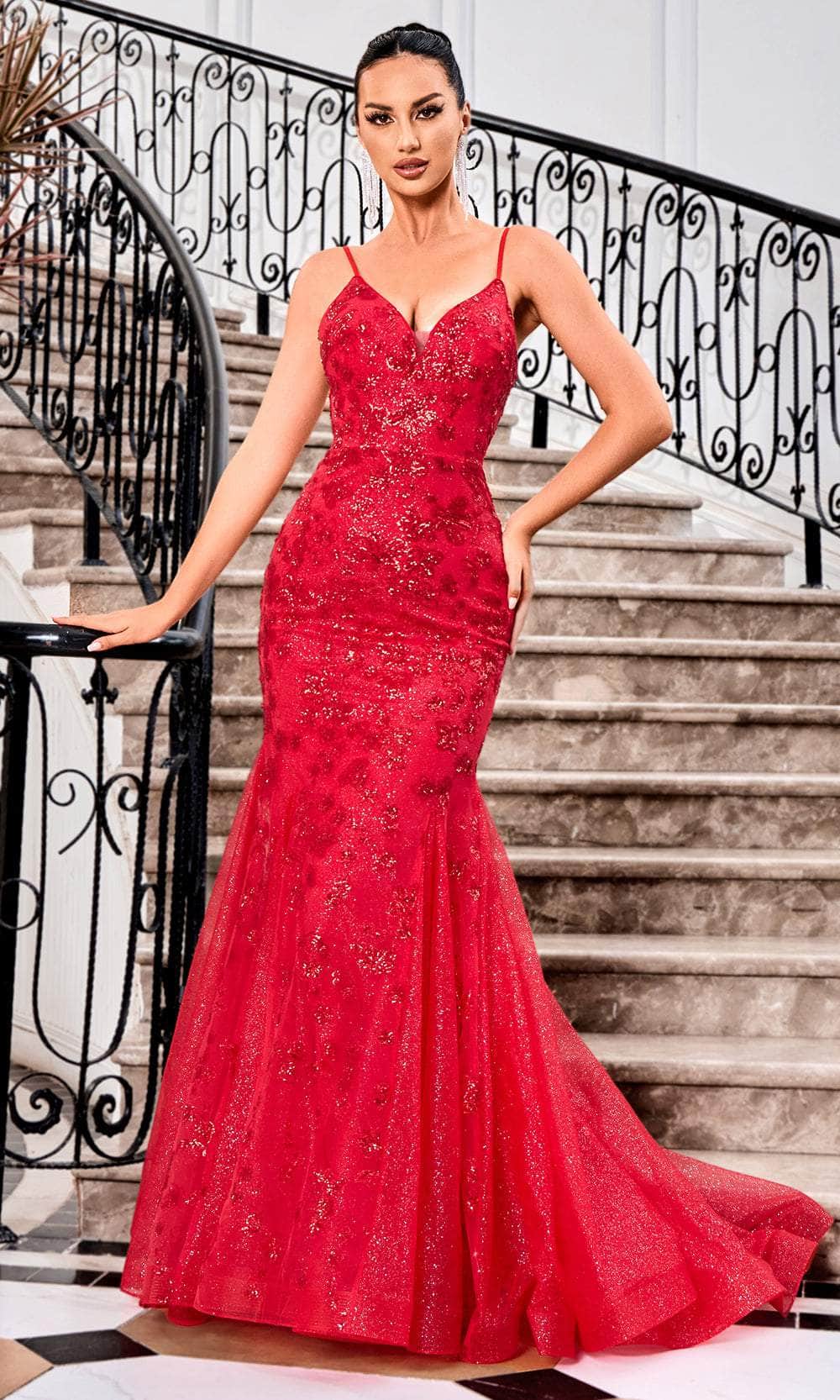 J'Adore Dresses J24031 - Glitter Mermaid Prom Dress Couture Candy J'Adore Dresses J24031 - Glitter Mermaid Prom Dress Couture Candy