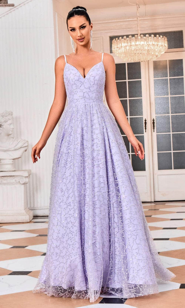 J'Adore Dresses J24032 - Corset Back Prom Dress Prom Dresses 2 / Lavender