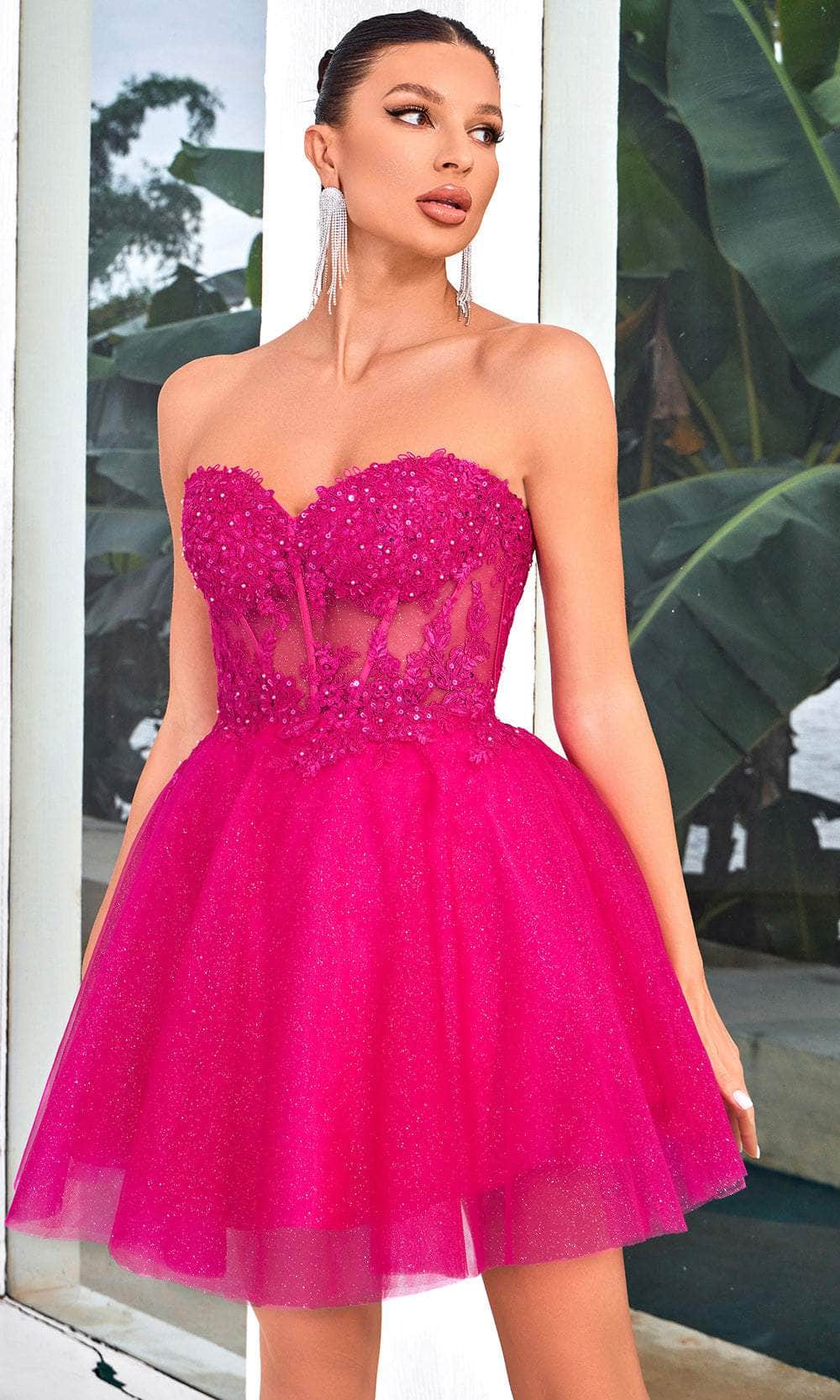 J'Adore Dresses J24080 - Lace Appliqued Sweetheart Cocktail Dress 8 / Hot Pink - Shop J'Adore Dresses Dresses on Couture Candy at CoutureCandy.com J'Adore Dresses J24080 - Lace Appliqued Sweetheart Cocktail Dress 8 / Hot Pink - Shop J'Adore Dresses Dresses on Couture Candy at CoutureCandy.com
