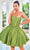 J'Adore Dresses J24085 - Scoop Neck A-Line Cocktail Dress Cocktail Dresses 2 / Light Green